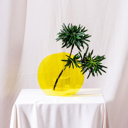 Clear Acrylic Flower Vase Set Sculptural Geometric Shapes for Table Centerpiece Mantel Shelf Display Home Interior Styling Fresh or Dried St