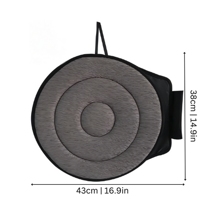 360° Swivel Cushion with Memory Foam for Car Seats & Chairs – Reduces Strain on Back & Legs