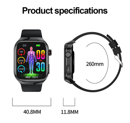 Maxwell Health | Smartwatch with Blood Sugar & ECG Monitoring | Bluetooth Calls for Comprehensive Wellness Tracking