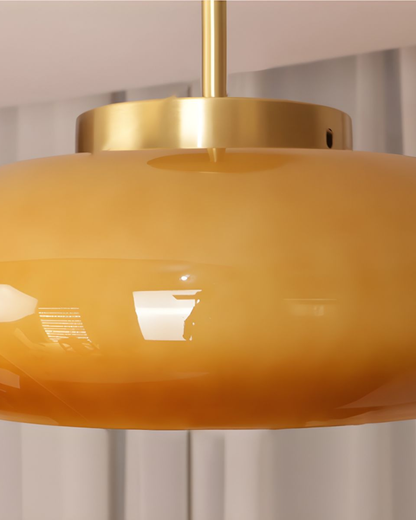 Spherical Glass Hanging Light 16 Inches Warm Glow Iron Frame E27 Socket for Kitchen Island Dining Room Modern Downlight Fixture