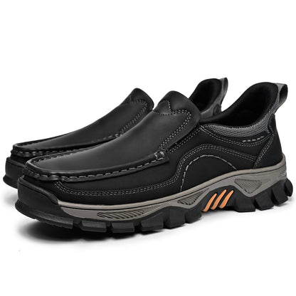 Men's Slip-On Footbed Loafers for All-Day Arch Support & Alignment | Cushioned Walking Sneakers with Ergonomic Sole for Pain Relief &