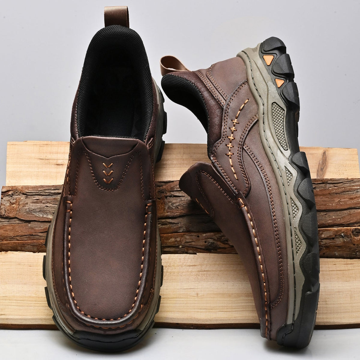 Men's Arch Support Loafers for All-Day Comfort & Posture Alignment – Cushioned Sole, Non-Slip Tread, Breathable Upper – Perfect for Work