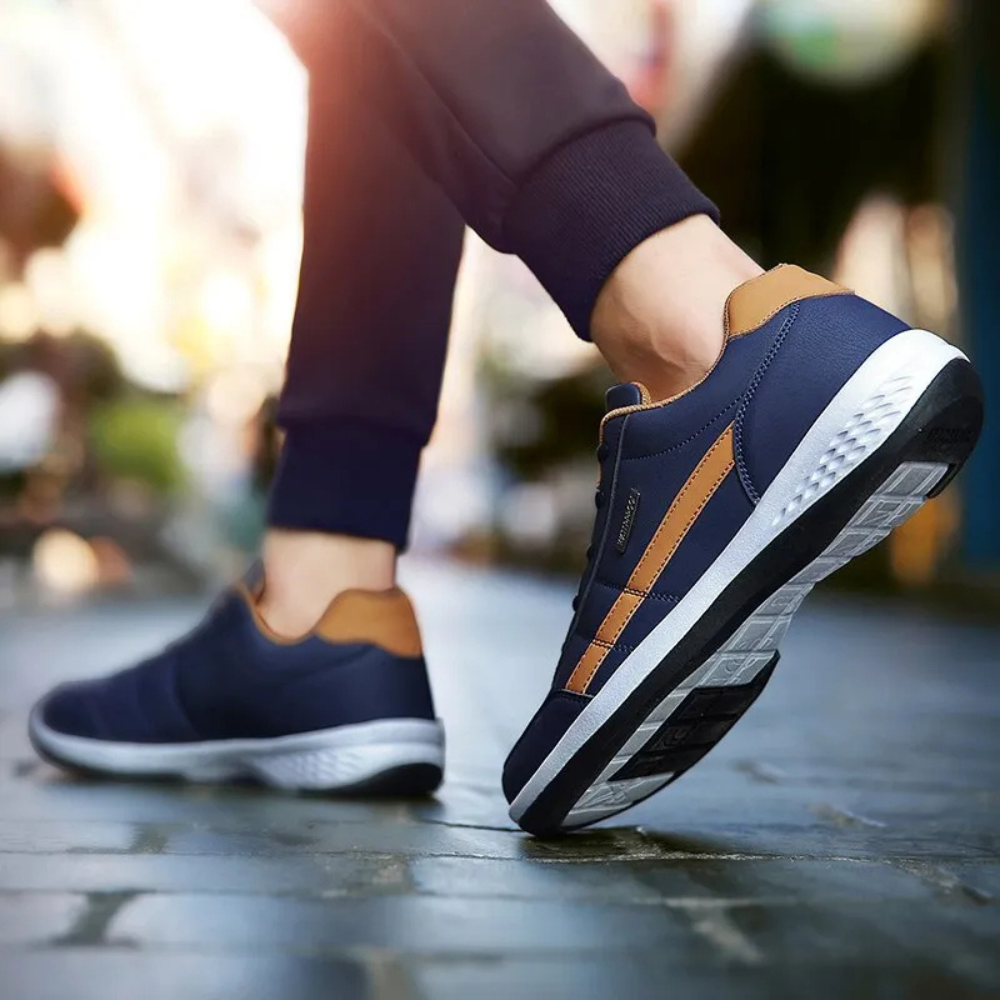 Athletic Walking Shoes for Men with Arch Support & Cushioned Insole for Plantar Fasciitis Relief, Breathable Casual Sneakers