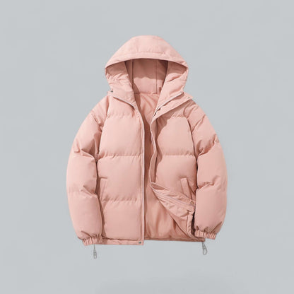 Insulated Button-Front Parka with Removable Hood for Men – Cold Weather Outerwear for Winter Commutes & Outdoor Activities