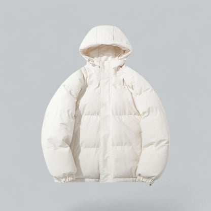 Insulated Button-Front Parka with Removable Hood for Men – Cold Weather Outerwear for Winter Commutes & Outdoor Activities