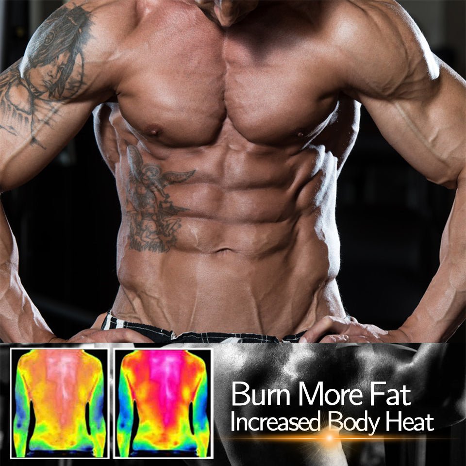 Thermal Compression Workout Tank for Men – Heat-Activated Sweat Enhancer for Fitness & Core Support