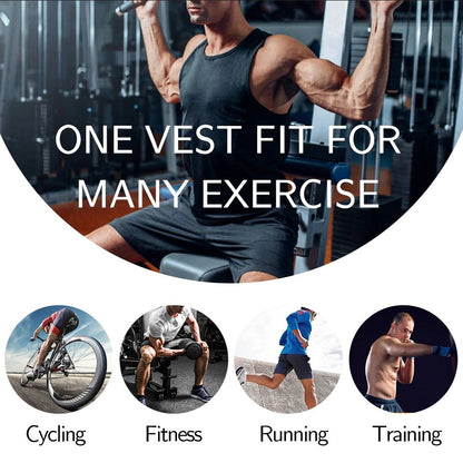 Thermal Compression Workout Tank for Men – Heat-Activated Sweat Enhancer for Fitness & Core Support