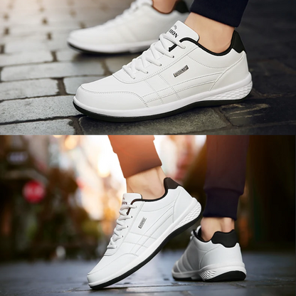 Supportive Lace-Up Sneakers for Men with Arch Support & Breathable Design | Comfort Walking Shoes for Everyday Wear