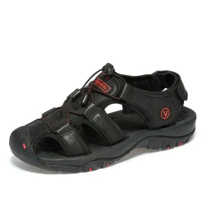 Men's Adjustable Comfort Sandals with Arch Support & Low Heel for Daily Wear & Walking