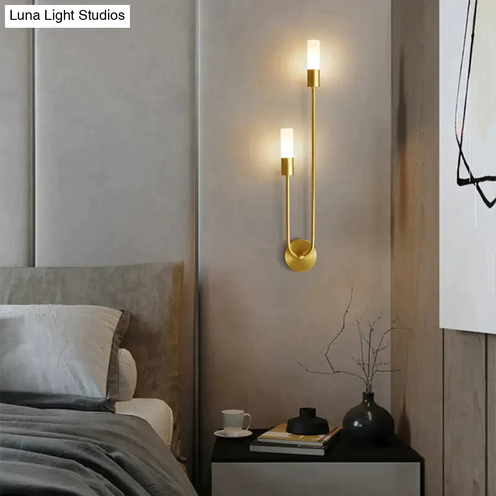 Dual-Direction LED Wall Sconce with Up & Down Light for Bedroom, Hallway, and Living Room