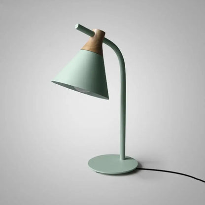 Adjustable Desk Lamp with Cone Shade – Metal Gooseneck Reading Light for Nightstand, Bedroom & Home Office