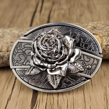 Western Engraved Zinc Alloy Accessory for 1.5 in Straps with Concealed Utility Tool for Men | Rodeo Ranch Rider Apparel