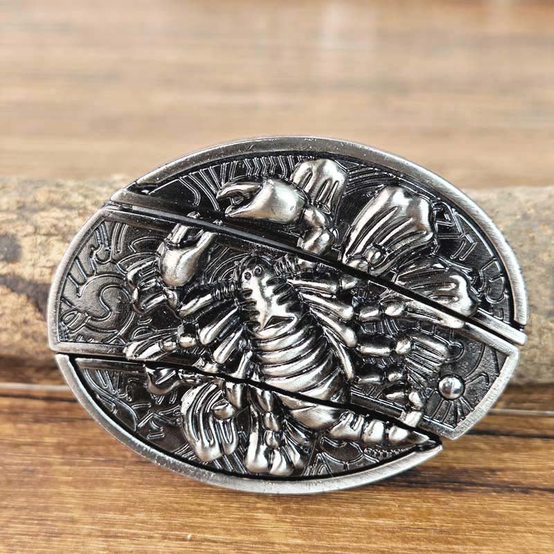 Western Accessory Clasp with Concealed Utility Feature for 1.5 in Straps | Decorative Zinc Alloy Hardware for Ranch, Rodeo & Everyday Wear