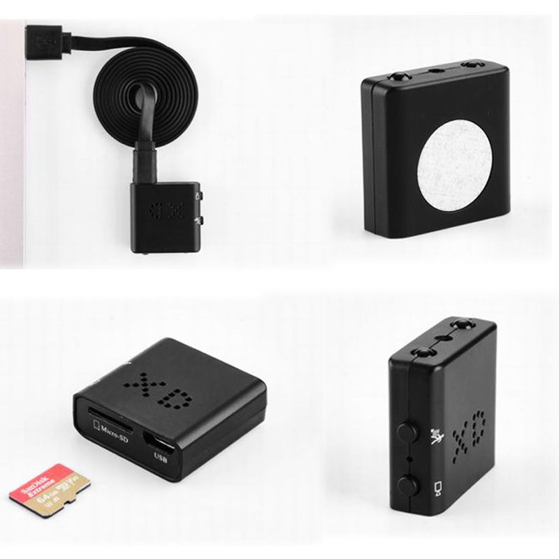 Compact 1080P Surveillance Camera Wi-Fi Remote View Motion Sensor Night Vision Loop Record USB Rechargeable Home Security Cam