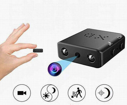 Compact 1080P Surveillance Camera Wi-Fi Remote View Motion Sensor Night Vision Loop Record USB Rechargeable Home Security Cam