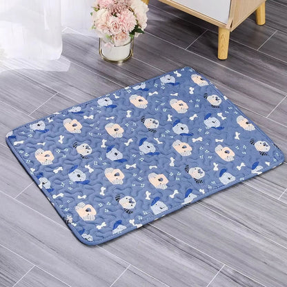 Self-Cooling Pet Bed Mat with Non-Slip Base for Cats & Dogs – Washable Heat-Regulating Fabric, 3 Sizes Available