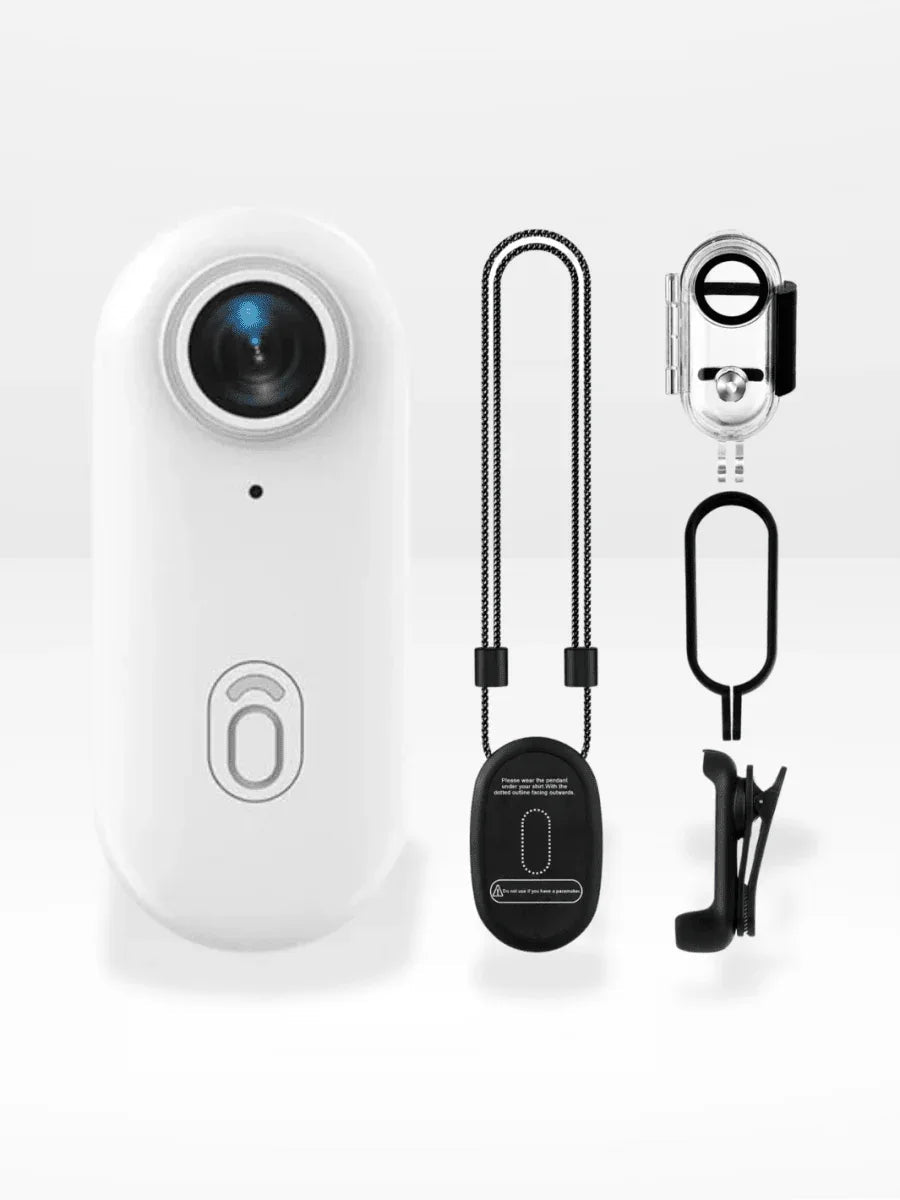 Ultra-Compact 4K POV Action Camera with Magnetic Mount for Sports, Biking, Motorcycling & First-Person Recording | Wireless Connectivity &