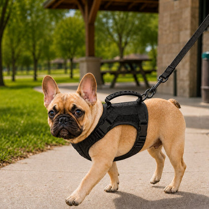 Ortekor Mini Tactical Pet Harness Vest for Cats & Small Dogs - Outdoor Walking Harness with Handle to Reduce Neck Pulling