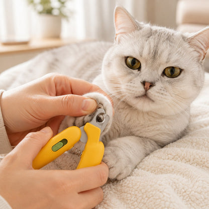 Ortekor Pet Nail Clippers for At-Home Grooming – LED Guard & Mini Styles for Cleaner, Easier Dog & Cat Nail Trims