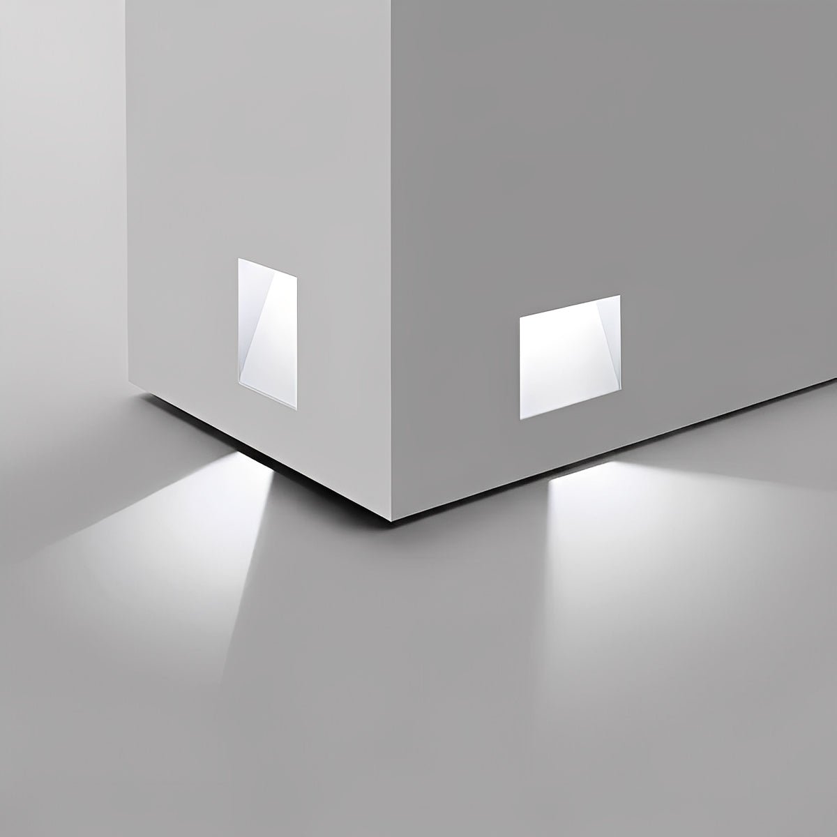 Motion Sensor LED Recessed Wall Sconce for Hallway Bedroom Living Room Indoor Aluminum 8 in Modern Step Light Fixture Automatic Nightlight H