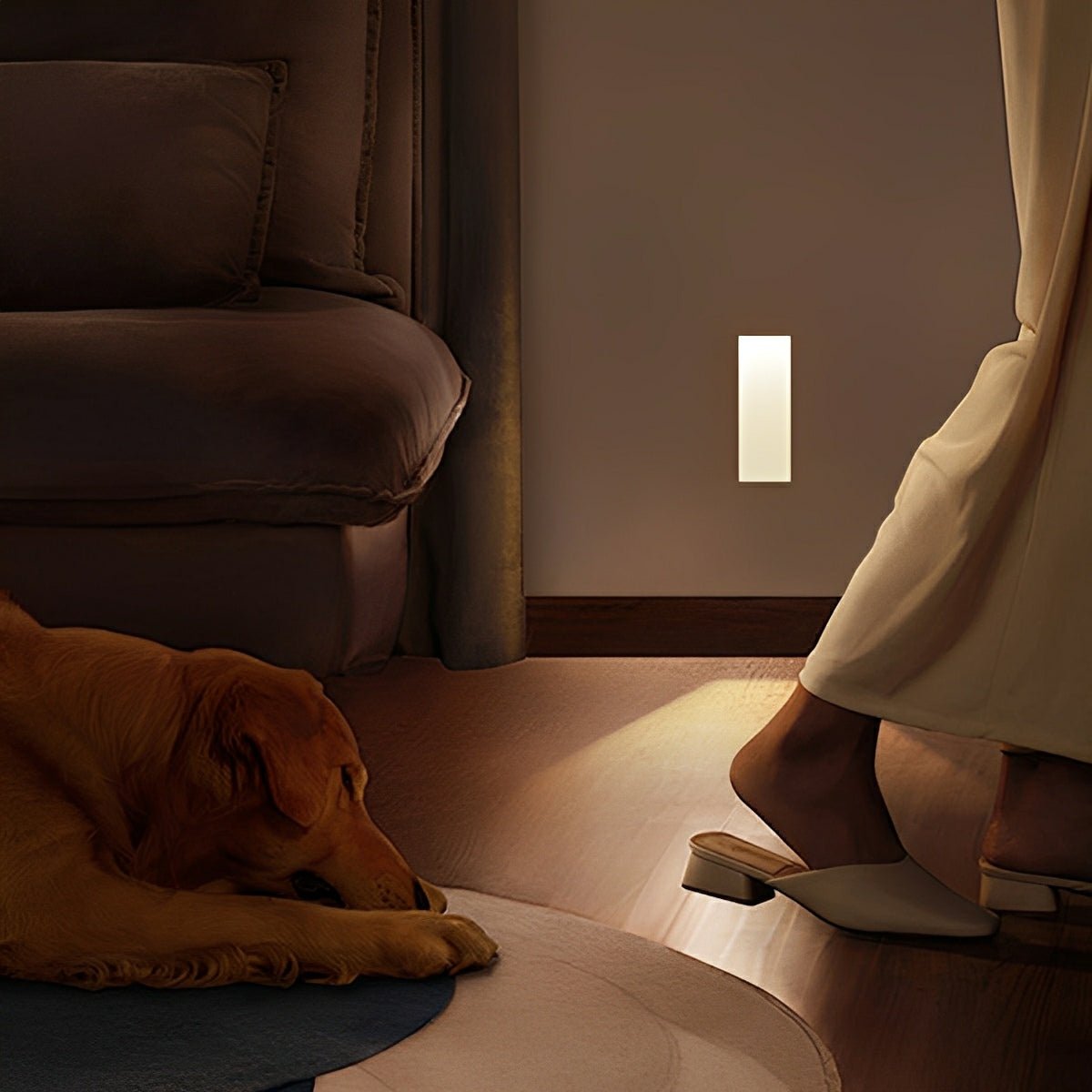 Modern Recessed LED Step Light with Motion Sensor & Adjustable Color Temperature | Ideal for Indoor Stairways and Hallways