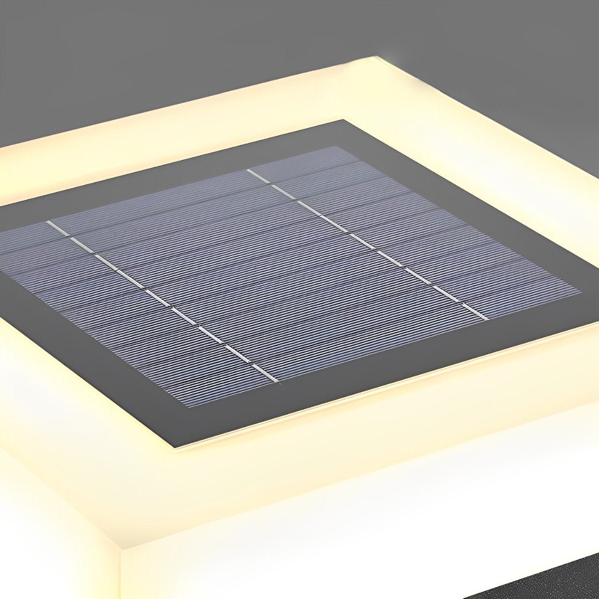 Square Solar LED Cap Light for Fence Posts, Driveways, and Pathways – Waterproof Stainless Steel Housing for Outdoor Yard Illumination