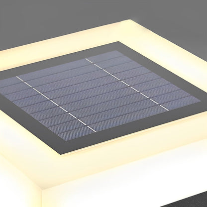 Square Solar LED Cap Light for Fence Posts, Driveways, and Pathways – Waterproof Stainless Steel Housing for Outdoor Yard Illumination
