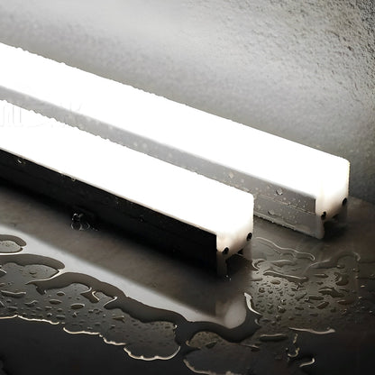 Recessed Aluminum Strip Light for Building Facades 12W Per Foot Waterproof Outdoor Wall Lighting for Commercial Architecture and Residential