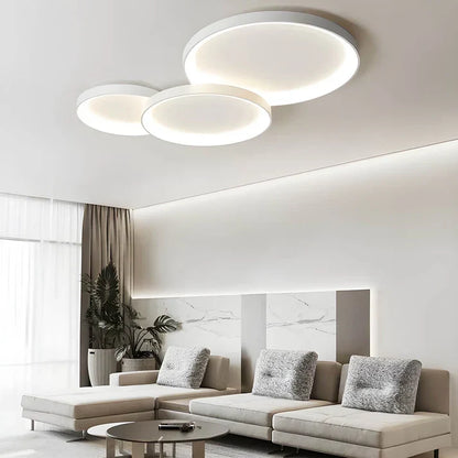 Modern LED Ceiling Light Fixture – Sleek Metal & Acrylic Design for Dining Room, Kitchen & Bar – Contemporary Flush Mount Lighting 20 in