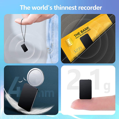 Compact Digital Recorder with Voice Activation – Portable Audio for Meetings, Interviews, Lectures