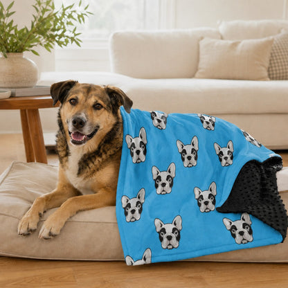 Ortekor Layered Minky Pet Comfort Blanket for Dog Beds, Quiet Corners & Noisy Moments