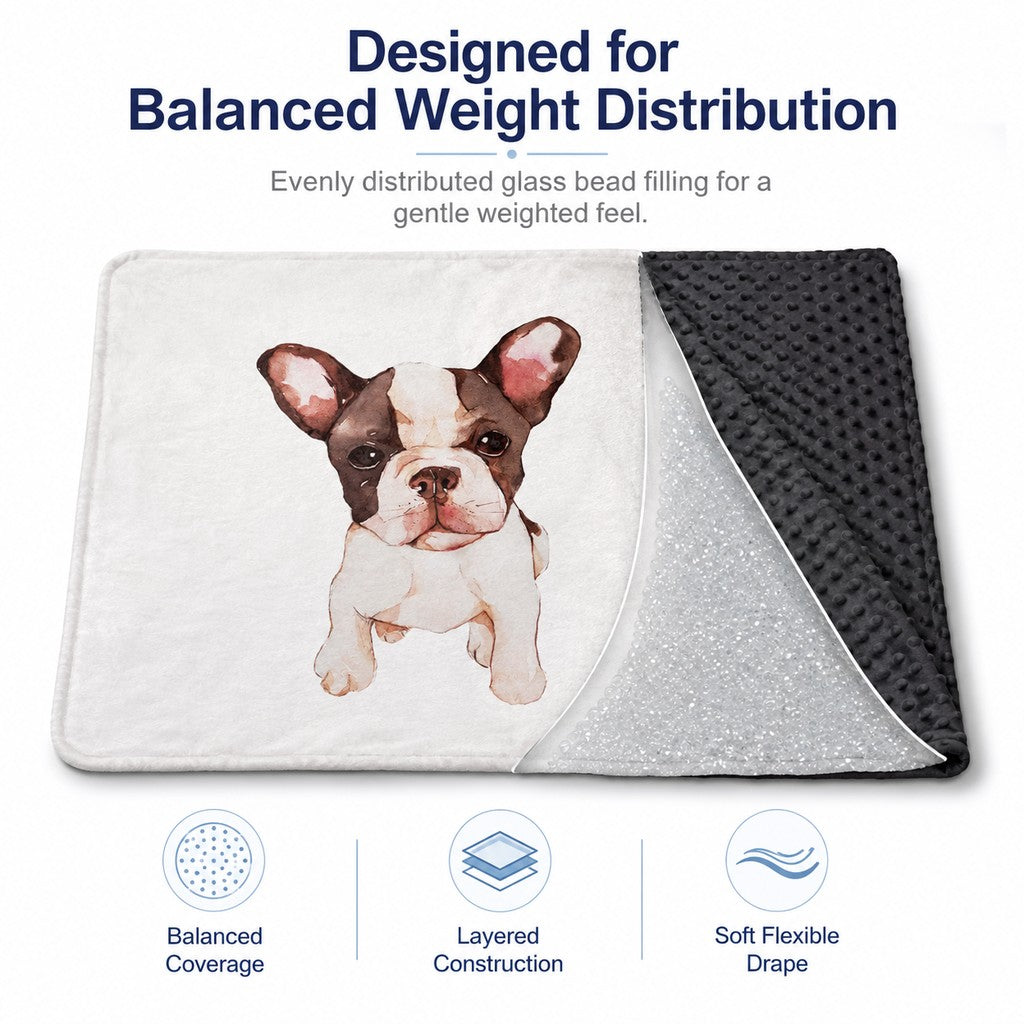 Ortekor Layered Minky Pet Comfort Blanket for Dog Beds, Quiet Corners & Noisy Moments