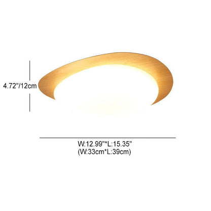 Low-Profile LED Ceiling Fixture with Remote Dimming & Three Color Modes for Bedrooms Hallways Kitchens | Modern Iron Acrylic Overhead Lighti