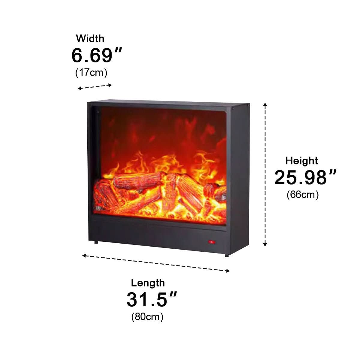 HEARTHRECESS – LED Fireplace Light for Cozy Heated Glow