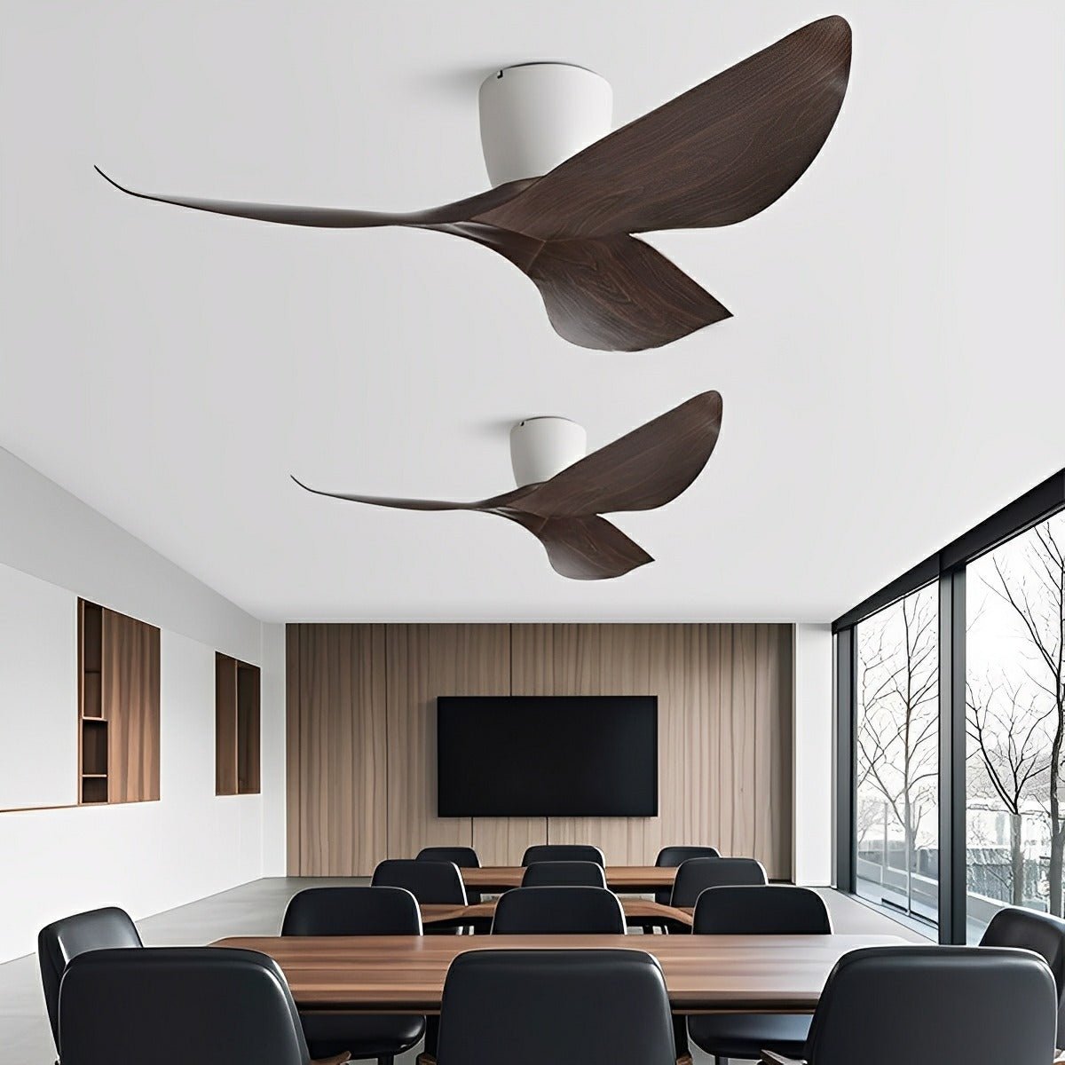 DC Motor Reversible Ceiling Fan 38 Inch 6 Variable Speeds Remote Quiet ABS Blade Room Circulator Year-Round Home Cooling Bedroom Dining Spac