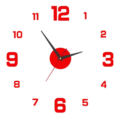 Modern 3D Frameless Wall Clock with Luminous Numbers – DIY Silent Movement, Customizable Layout for Living Room, Bedroom & Office Decor