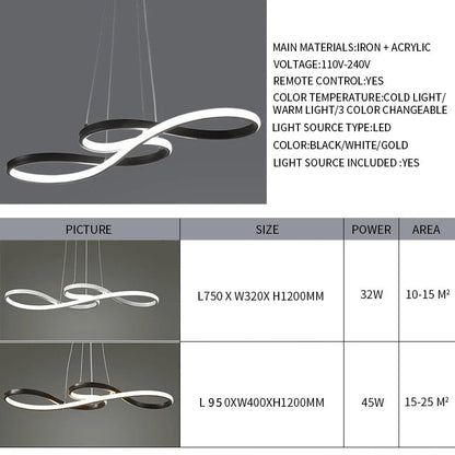 Circular Aluminum Ceiling Fixture Dimmable LED 30 in Ring Hanging Light for Dining Table Kitchen Island Modern Overhead Chandelier with Remo