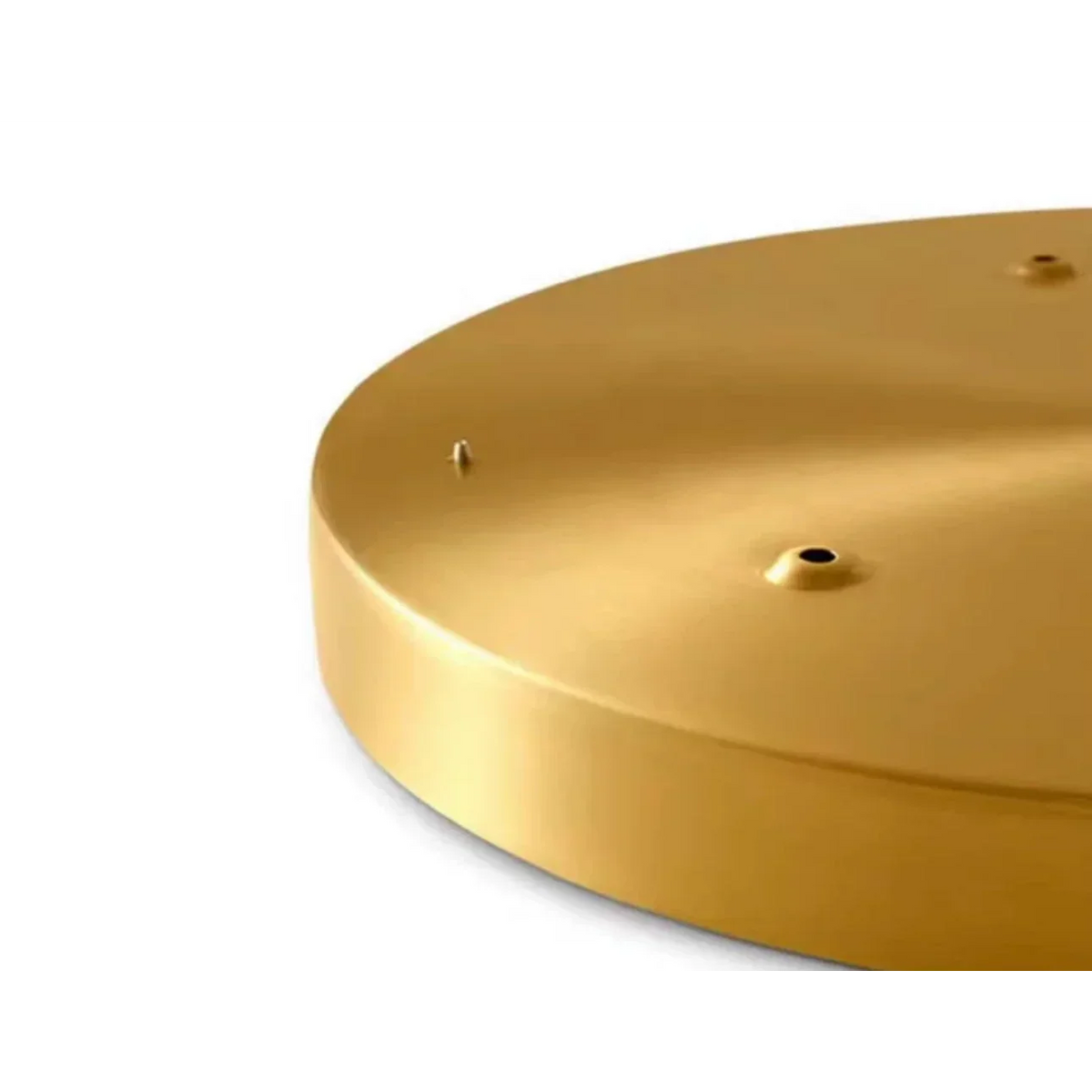 Bronze Flush Mount Ceiling Light Round 12 in Low Profile Copper Fixture for Bedroom Kitchen Hallway Minimalist Modern Home Lighting