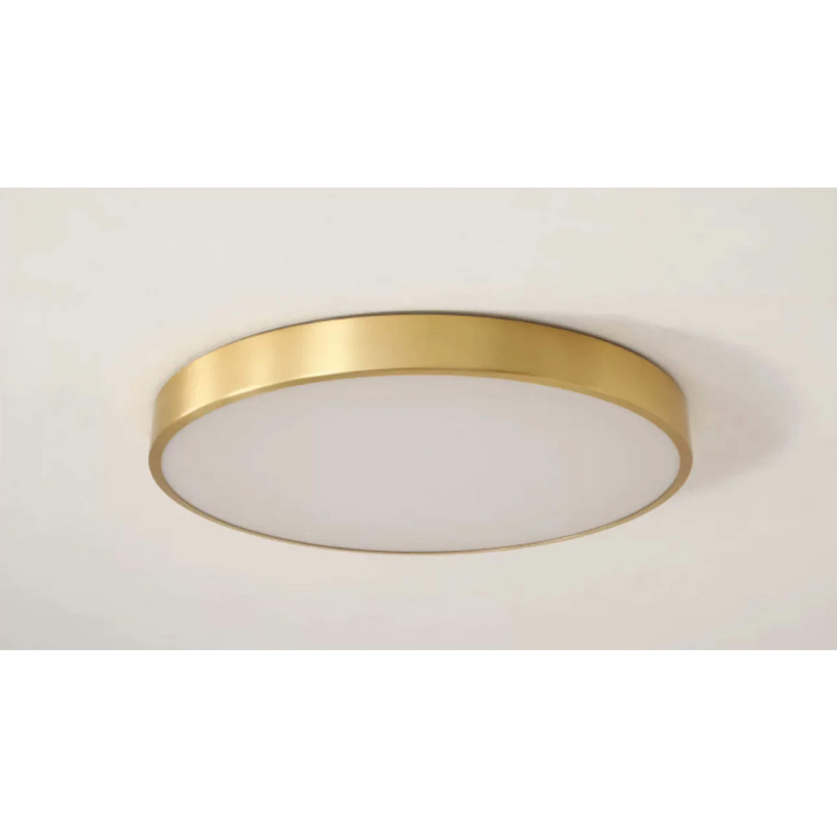 Bronze Flush Mount Ceiling Light Round 12 in Low Profile Copper Fixture for Bedroom Kitchen Hallway Minimalist Modern Home Lighting