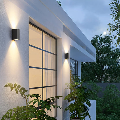 Modern Outdoor LED Wall Washer Light with Up & Down Illumination | Waterproof Design for Exterior Spaces