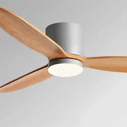 56-Inch Wood-Grain Reversible Ceiling Fan with Dimmable LED Light & Remote – 6-Speed DC Motor, 3 Color Temps for Bedrooms, Living Rooms & Op