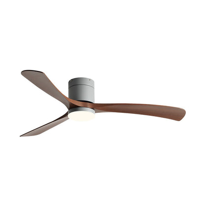 Reversible DC Motor Ceiling Fan with LED Light 38-56 Inch 6-Speed Remote Control Flush Mount for Bedroom Living Room Dining Room Year-Round