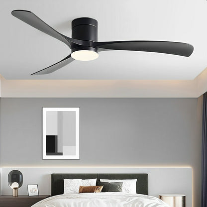 Reversible DC Motor Ceiling Fan with LED Light 38-56 Inch 6-Speed Remote Control Flush Mount for Bedroom Living Room Dining Room Year-Round