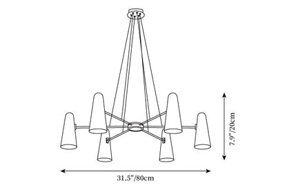Montfaucon | Elegant Vintage Crystal Dining Room Chandelier Light