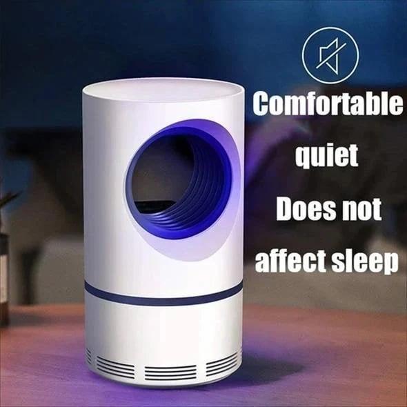 Indoor Outdoor UV Mosquito Trap with Silent Fan & Anti-Escape Chamber for Home Patio Bedroom