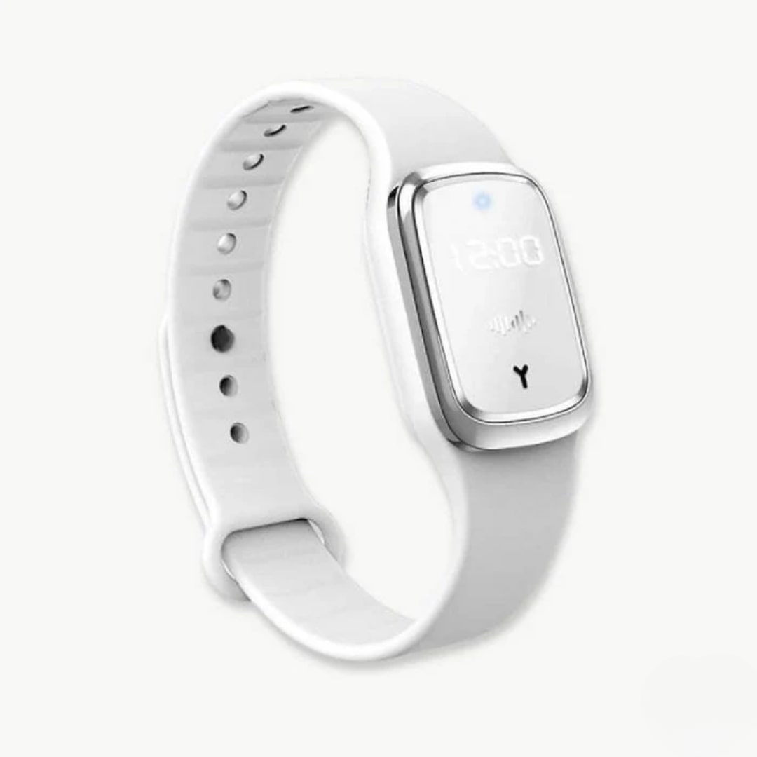 Ultrasonic Mosquito Repellent Wristband with LED Display for Outdoor Activities and Travel