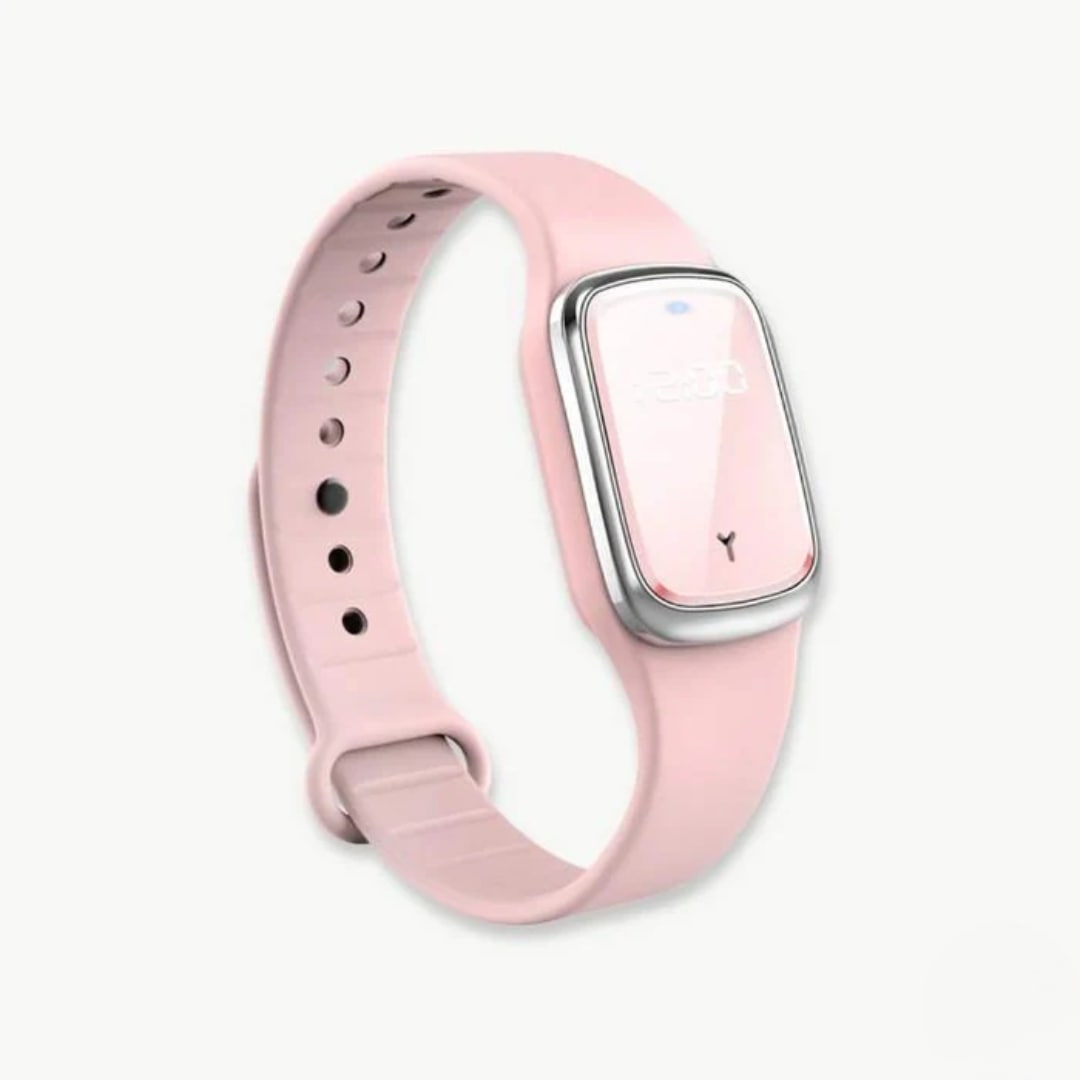 Ultrasonic Mosquito Repellent Wristband with LED Display for Outdoor Activities and Travel