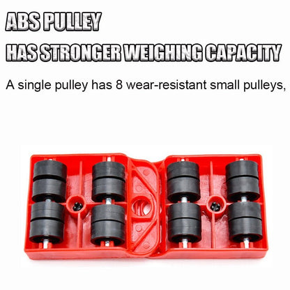 Heavy-Duty Furniture Lifting Dolly Set with Roller Wheels for Sofas Beds Appliances Hardwood Carpet Safe Floor Protection 440 lb Capacity