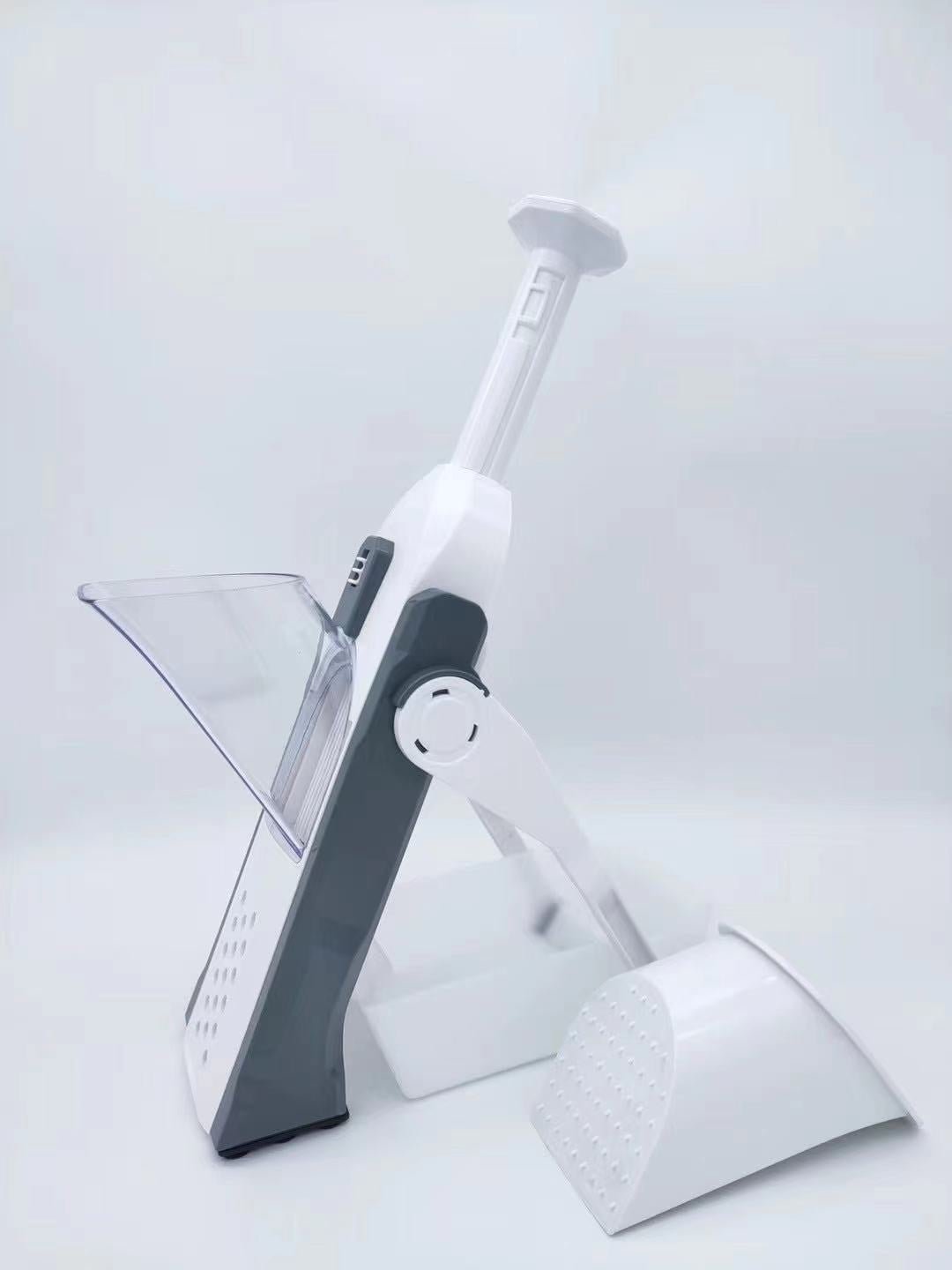 Lever-Action Produce Cutter with Adjustable Blades for Uniform Slicing and Dicing in Seconds | Kitchen Prep Tool for Vegetables, Fruits, Sal