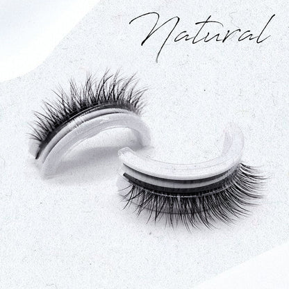 Self-Adhesive False Eyelashes – Reusable, No Glue Required, Water-Resistant with Natural Volume for Everyday & Special Occasions